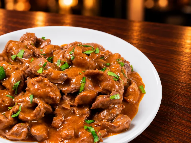 Molleja guisada — Stewed chicken gizzards