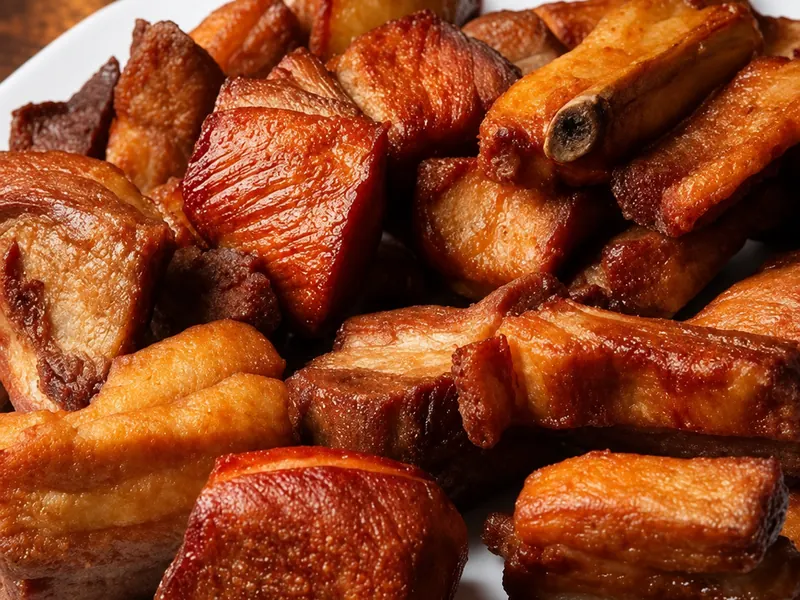 Cochino frito — Fried pork chunks